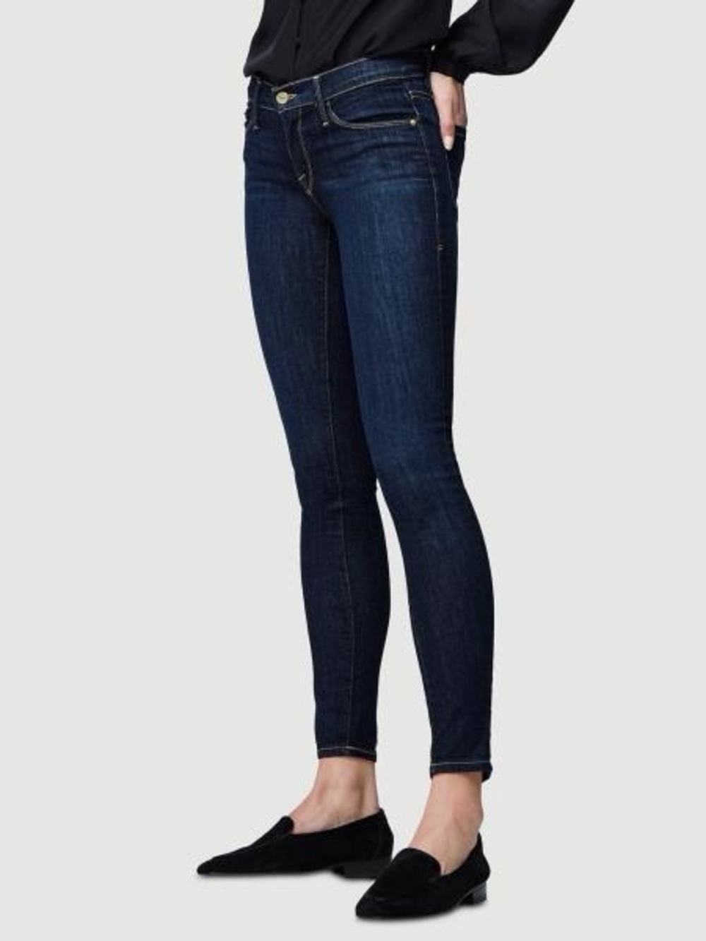 Frame Le Skinny de Jeanne Denim Dark Indigo Skinny Jeans Size 32